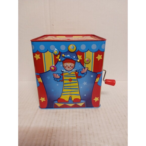 2010-Schylling's-Silly Circus Clown Musical Jack In The Box Pop Up Works! - Picture 1 of 7
